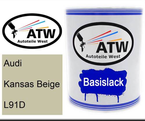 Audi, Kansas Beige, L91D: 1L Lackdose, von ATW Autoteile West.